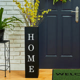 Glitzhome 30"H Double Sided Wooden Black Boxed WELCOME HOME Porch Sign, Rustic Home Porch Sign for Front Porch Decor glitzhome
