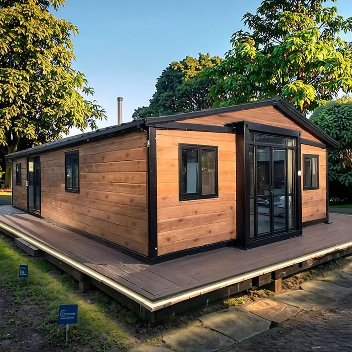 Tiny Homes for Sale Prefab, Expandable Container House Modular Home for Adults to Live in, Foldable Home Tiny House with 2-3 Bedrooms and Full Equiped Bathroom Generic