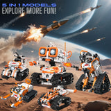 PIVONAX STEM Robotics Kit for Kids Ages 8-12 8-14+, 5-in-1 Remote/APP Control Coding Robot, Educational Engineering Building Toys with Programming, Science Projects Great Gift for Boys & Teens PIVONAX