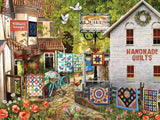 SUNSOUT INC - Village Shops - 1000 pc Jigsaw Puzzle by Artist: Tom Wood - Finished Size 20" x 27" - MPN# 28559 SunsOut