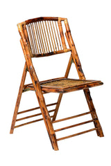 Commercial Seating Products Bamboo Folding Chairs, 4-Pack, Wood Commercial Seating Products