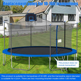 TOBWOLF 1PCS Universal Trampoline Replacement Enclosure Pole, Foam Trampoline Pole Fit 10-16Ft Straight Pole Trampoline, Trampoline Stand Diameter Fits Within 1.65"/4.2CM for Trampoline Accessories TOBWOLF