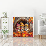 igoodom Diamond Art Kits for Adults, Fall Diamond Painting Kit, Full Drill Round Autumn Diamond Art Kits, DIY Gem Art and Crafts for Home Wall Decor Gift 14x14inch igoodom