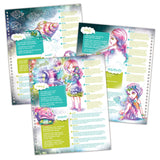 Large Coloring Book for Girls - 60 Black Coloring Pages - Comes with 8 Neon-Ink Gel Pens Nebulous Stars