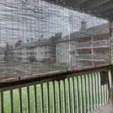 Bamboo Shades Patio Blinds 72" 64" 84" Bamboo Blinds Roll-Up Lifting Window Roman Shade(Size:48'' x 84''-(W x H)) WoodArtSupply