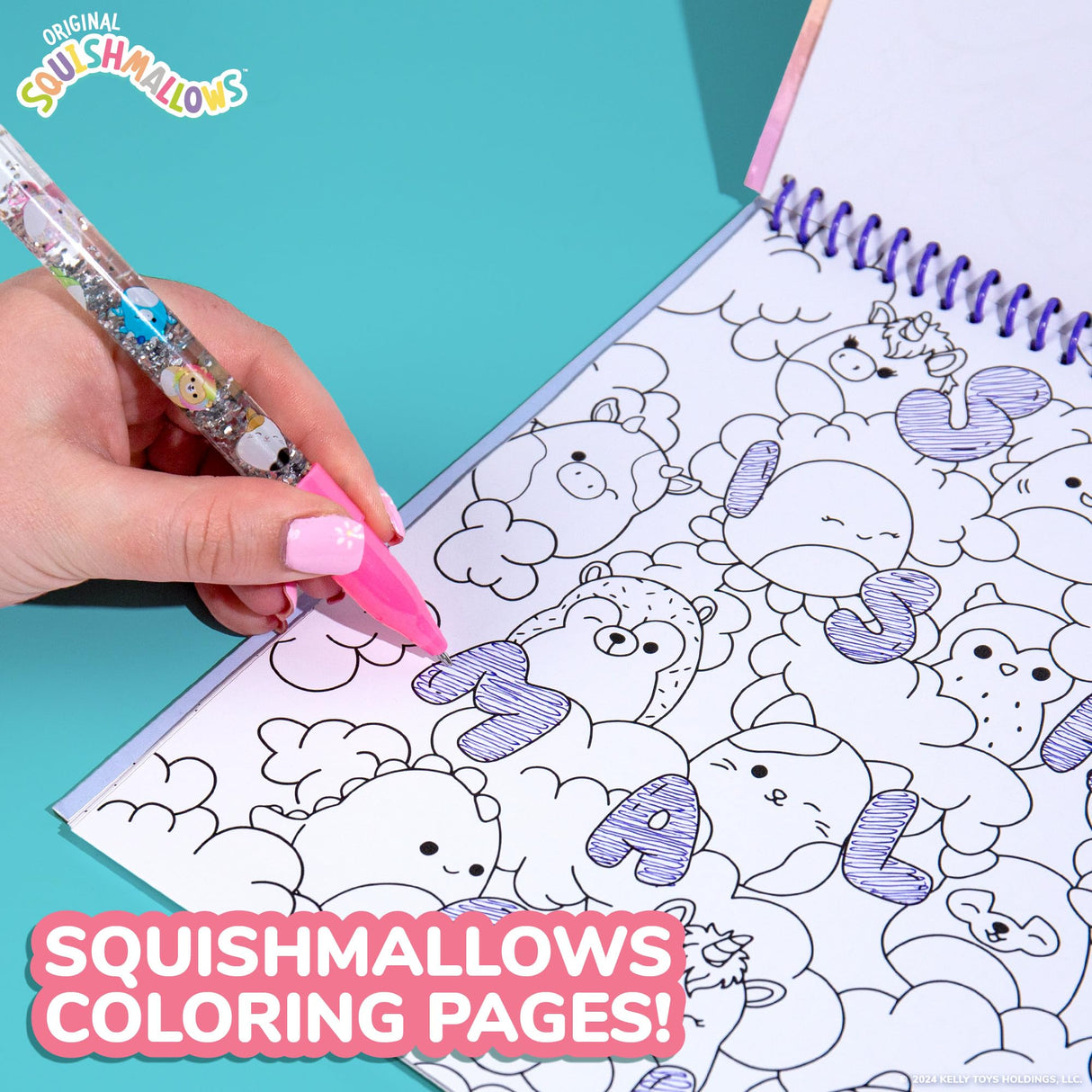 Squishmallows Original Sketchbook, Over 20 Stationery Supplies, Features Scrapbook Stickers, Cam the Cat Fidget Toy, Drawing Paper, Great Kids Craft, Coloring Books for Kids Ages 4-8 Squishmallows