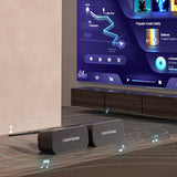 COMHOMA Loveseat Recliner Sofa,Fabric Home Theater Seating Seats,RV Manual Reclining Chair with Bluetooth Speakers,Living Room Furniture Set COMHOMA