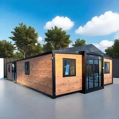 Prefab Tiny Homes to Live in for Adults, 40ft Portable Expandable Foldable Container Houses with 1 2 3 Bedroom and Fully Functional Kitchen & Bathroom - Modular Mobile 20ft Tiny Homes for Sale Prefab Generic