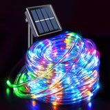 JMEXSUSS 200 LED Trampoline Accessories Solar Rope Light, 66ft IP 65 Waterproof Solar Pathway Lights Outdoor, 8 Modes Trampoline Lights for Basketball Hoop Ladder Slide Pathway Tent Camp(Multicolor) JMEXSUSS