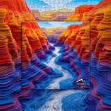 Impossible Landscape Puzzles for Adults 1000 Pieces, Unique Canyon Puzzles Paper Cut Art Puzzle, Difficult Nature Jigsaw Puzzles, Hard Challenging Puzzles Scenery PICKFORU