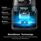 Ninja TB201 Detect Power Blender Pro, BlendSense Technology, For Smoothies, Shakes & More, 1800 Peak Watts, 72 oz. Pitcher, Blender, Black Ninja