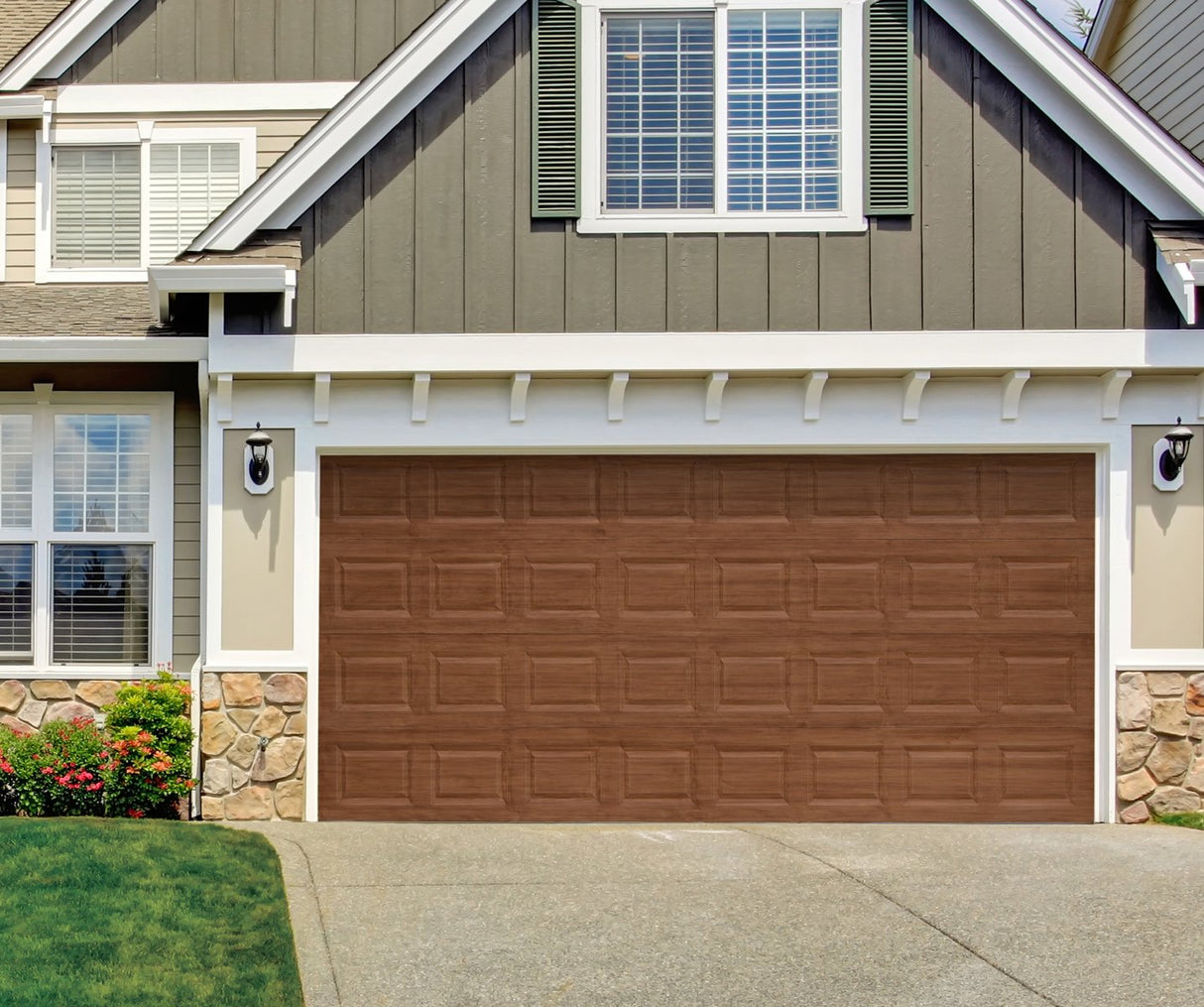 Giani Wood Look Paint Kit for Garage Doors (English Oak) Giani