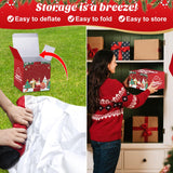 Christmas Inflatables Decorations Outdoor Blow Up Yard Snowman Rotating Led Lights, 8 Ft Tall Funny Large Merry Xmas Blowup Snow Man Outside Figures Vacation Front Lawn Holiday Winter Big Decor MICOCAH