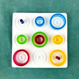 Surakey 4 Pieces Resin Board Game Silicone Mold White Epoxy Puzzle Chess Casting Mold Parent-Child Game Chess Making Tool DIY Table Game Handicrafts Gift for Home Decor Surakey