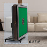 Foldable Automatic Mahjong Table with Wheels 44mm Tiles with 2 Sets of Numbered Tiles (Blue & Green) Suitable for Chinese, Americans, Mahjong Sets for Home & Outdoor Leisure, Gifts For Mahjong Players RISAR