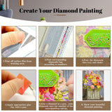 YOYA 2 Pack Diamond Painting Kits for Adults, Diamond Art Kits with Accessories & Tools, DIY Flowers 5D Diamond Painting Full Drill Gem Art Painting Kit for Home Wall Decor 12 x 16 Inch YOYA