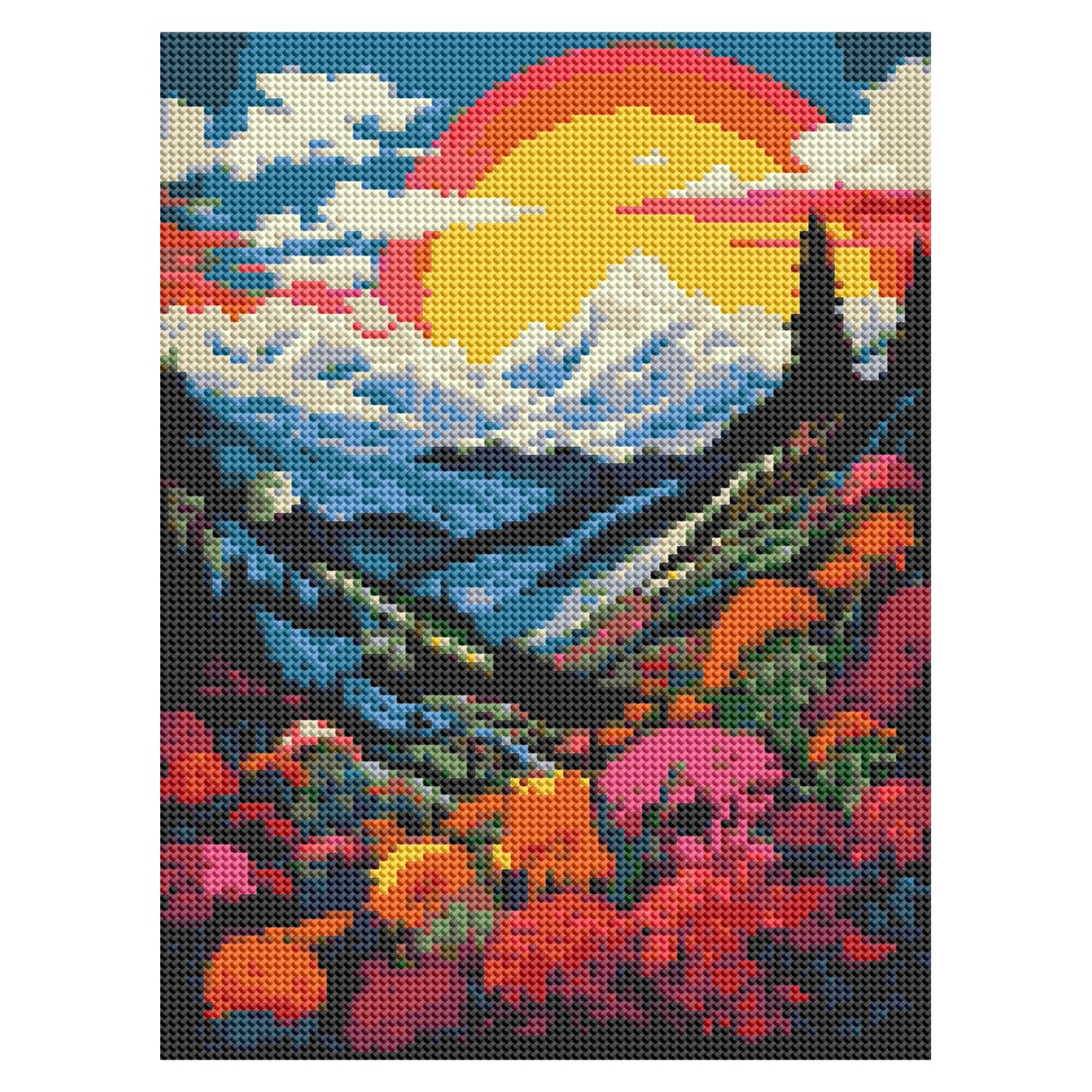 DOTZSO Rainbow Diamond Painting Kits for Adults, Easy DIY 5D Round Full Drill Diamond Art kit Diamond Dot Crystal Gem Art and Craft for Beginners Home Wall Decor 12x16 Inches DOTZSO