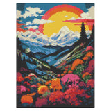 DOTZSO Rainbow Diamond Painting Kits for Adults, Easy DIY 5D Round Full Drill Diamond Art kit Diamond Dot Crystal Gem Art and Craft for Beginners Home Wall Decor 12x16 Inches DOTZSO