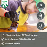 Littlefair's Wood Stain Water Based - 8.5oz/250ml - Indoor Furniture Stain Light & Dark Finishes - Special Non Toxic & Eco Friendly Formula - Wood Littlefair's