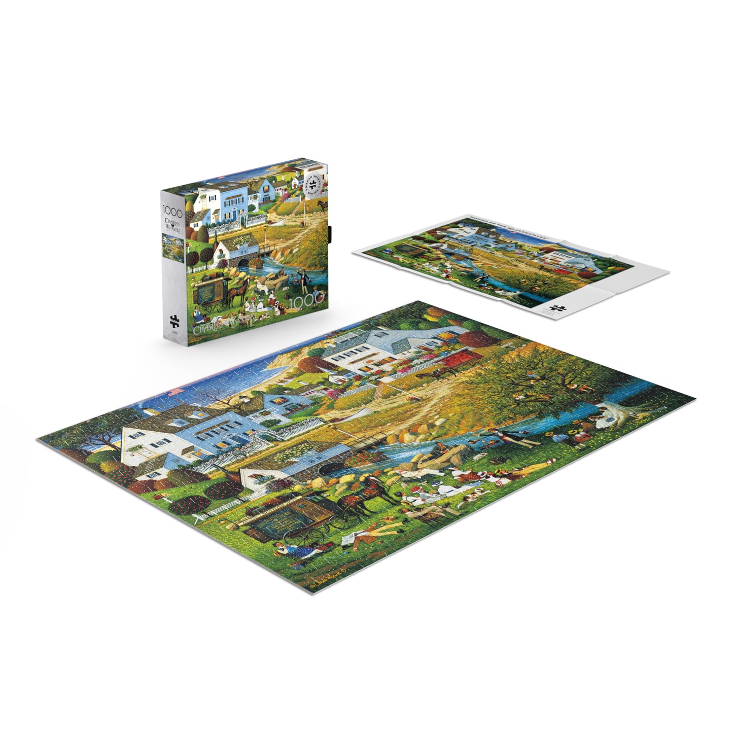 Buffalo Games - Charles Wysocki - Hound of The Baskervilles - 1000 Piece Jigsaw Puzzle for Adults -Challenging Puzzle Perfect for Game Nights - Finished Size is 26.75 x 19.75