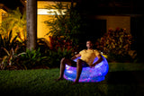 Air Candy Illuminated Inflatable LED Chair (Galaxy Chair Hubble Telescope LED Illuminated Game Chair) Air Candy