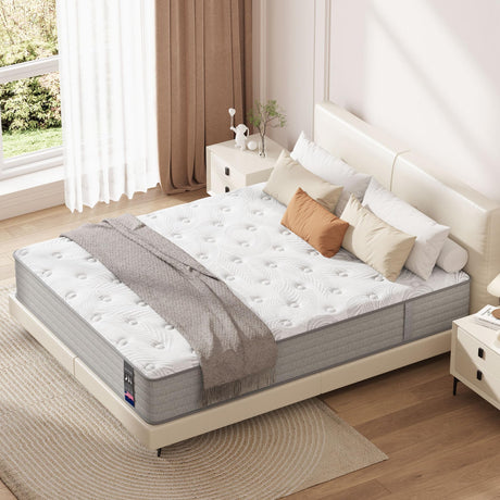 Twin XL Mattress, 12 inch Hybrid Gel Memory Foam Mattress with Pocket Springs, Mattress in a Box, Medium Firm, Motion Isolation, Pressure Relief, Upgraded Support, CertiPUR-US, 39"*80"*12" Pamag pieeoo