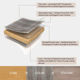 BELLEZE Traditional 58 Inch Rustic Wood TV Stand & Media Entertainment Center Console Table for TVs up to 65 Inches with Open Storage Shelves & Cabinets - Astorga (Espresso) BELLEZE