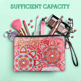 Sweetude 6 Pcs Mandala Diamond Painting Clutch Purses DIY Diamond Painting Bags Rhinestone Stitch Cross Body Handbag 5D Handmade Arts Craft Makeup Zipper Shoulder Bag for Women Christmas Gift Sweetude