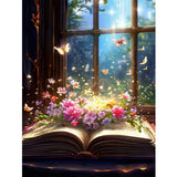 Yunruily Butterfly Book Paint by Number Adult-Butterfly Canvas Paint by Numbers for Adults,Flowers Paint by Number Kits on Canvas for Gifts Home Wall Decor(16x20inch) Yunruily