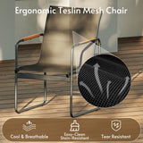 Rotihom Patio Dining Set For 6, Outdoor Patio Table and Chairs Set with Breathable Texlin Seats & Wood-Like Pspc Table, Low-Maintenance Metal Frame Outdoor Patio Dining Sets For Backyard/Deck/Poolside Rotihom