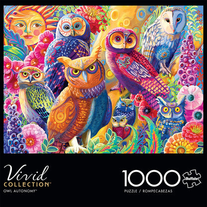 Buffalo Games - Laura Audi - Owl Autonomy - 1000 Piece Jigsaw Puzzle for Adults -Challenging Puzzle Perfect for Game Nights - Finished Size is 26.75 x 19.75