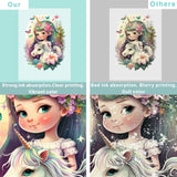 DTF Transfer Film, 50 Sheets 8.5"*11" DTF Paper with Smart Printing Pad for All Sublimation&DTF Printers,DTF Film for Sublimation Hack,Upgraded Premium Direct to Film for All Fabrics KASYU