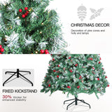 SENNOUL Prelit Christmas Tree with Lights 6ft - Premium Artificial Christmas Tree, with 874 Branch Tips and 250 Warm Lightsm, Support Automatique, Easy Assembly,Perfect Choice for Xmas Decorations SENNOUL