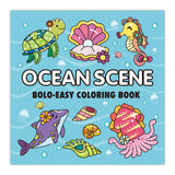 Ocean Scene: Coloring Book for Adults and Kids, Bold and Easy, Simple and Big Designs for Relaxation with Sea Animals Life (Thick Lined Bold & Easy Coloring) Tesitehi