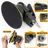 Autolcok 6 Inches Air Random Orbital Sander, Pneumatic Palm Car Sanders For Wood Polisher Metal,And Auto Body Work, Da Sanders, Dual-action Sander Autolock