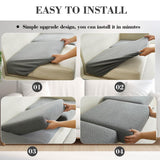 Disayu Magic Sofa Covers Couch Covers 2024 New Couch Cushion Covers Universal Sofa Covers Washable Stretch Slipcovers for Sectional Sofa (Texture Gray,Large Single Seat Cover) Disayu