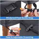 Heavy Duty Patio Sofa Cover Waterproof, Mrrihand 2-Seater Outdoor Sofa Loveseat Cover, Outdoor Patio Furniture Cover with Air Vent and Handles, 60" L×34" D×30" H, Black Mrrihand