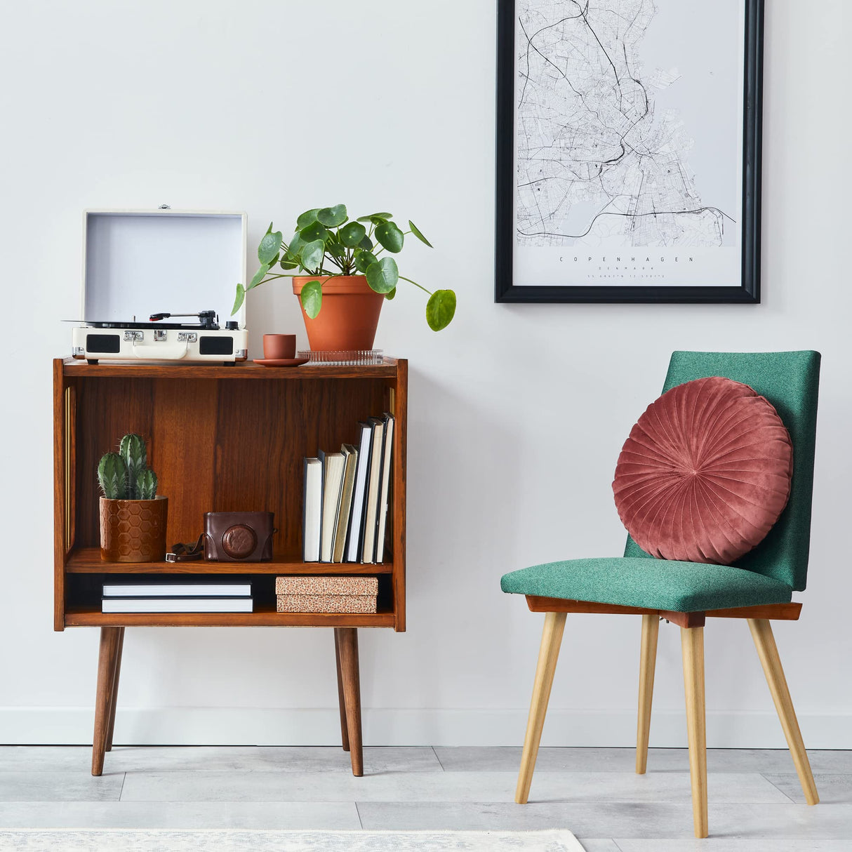 TURSTIN 8 Pieces 16 Inches Table Legs Wood Furniture Legs Tapered Round Replacement Desk Chair Legs Mid Century Furniture Legs for Coffee Table Dresser Night Stand (Wood) TURSTIN