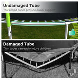 Lyromix Upgraded 16FT Trampoline for Kids and Adults, Large Outdoor Trampoline with Basketball Hoop and Enclosure Net, Capacity for 5-8 Kids and Adults Lyromix