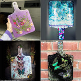 RESINWORLD 13.18'' x 8.26'' x 0.5'' Charcuterie Board Mold, Large Deep Searving Tray Silicone Molds for Epoxy Resin, Cutting Board Mold for Resin, Serving Board Resin Silicone Mold ResinWorld