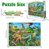 Puzzles for Kids Ages 4-8 Year Old,100 Piece Dinosaur Jigsaw Puzzle for Toddler Children Learning Educational Puzzles Toys for Boys and Girls - Every Piece is Unique… RANSUNN