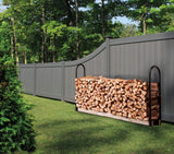 Fire Beauty Firewood Log Rack Adjustable Bracket Kit, Fireplace Wood Storage Holder,Black Powder,Coated Steel, Outdoor and Indoor Fire Beauty