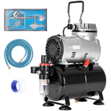 VIVOHOME 110-120V Professional Airbrushing Paint System with 1/5 HP Air Compressor and 1 Paint Sprayer with Upgraded 11 in 1 Combo Multifunctional Swing Away Clamshell Printing Sublimation Heat Press VIVOHOME