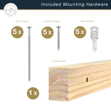 MCS 72-Inch Mantel, Master & Co Walnut Woodgrain Finish Solid Wood Floating Fireplace Mantel, Long Floating Shelf for Livingroom with Wood Cleat Hanging System, Photo and Home Decor Display Shelf MCS