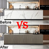 94.5 x 23.6 in Acoustic Wood Wall Panels,3D Flexible Soundproof Wall Panels,Wood Slat Wall Panel for Interior Wall Decor (White Oak) TRAIN2 ART