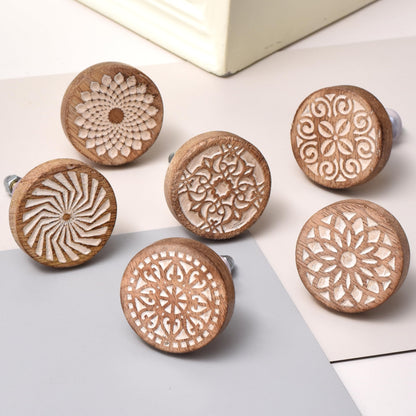 Indian Shelf 18 Pack- Boho Knobs- Wood Knobs for Cabinets and Drawers- Natural Wooden Dresser Knobs- Boho Wooden Knobs- Unique Wood Drawer Pulls- Boho Drawer Knobs and Pulls- Cabinet Door Handles