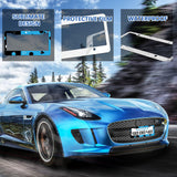 OKBA 10 pcs Sublimation License Plate Frame Blanks,White Metal Aluminum car Tag, DIY Custom Picture Design for car tag Frame (12.2x6.3x0.04in) OKBA