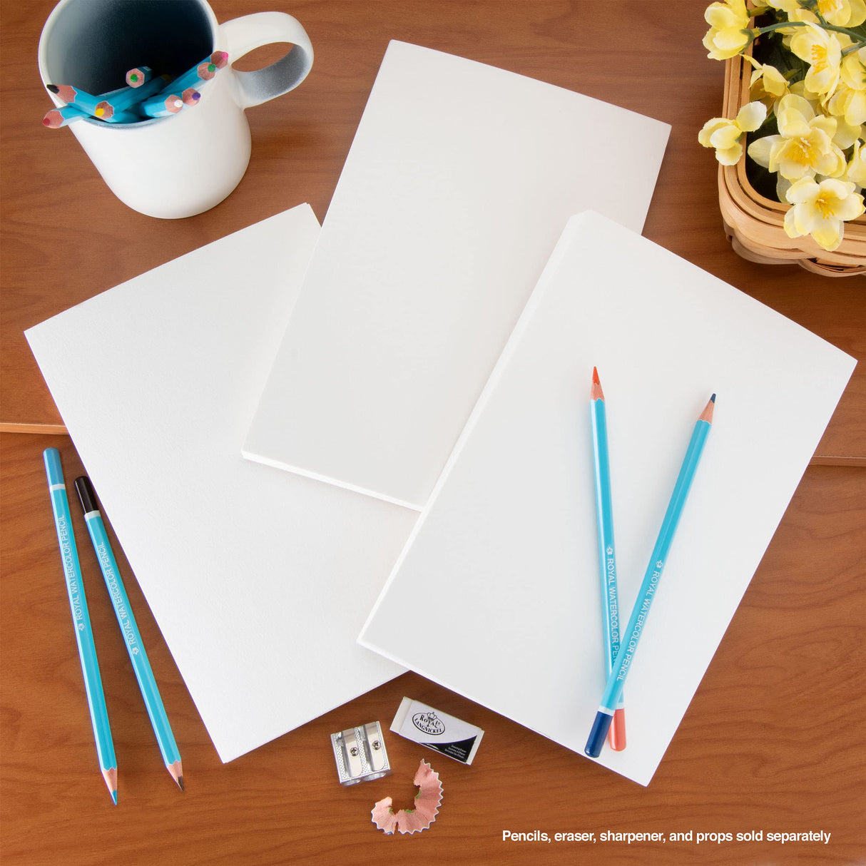 Bee Paper 6" x 9" Watercolor Paper Pack, 140lb, 50 Sheets Bee Paper Company
