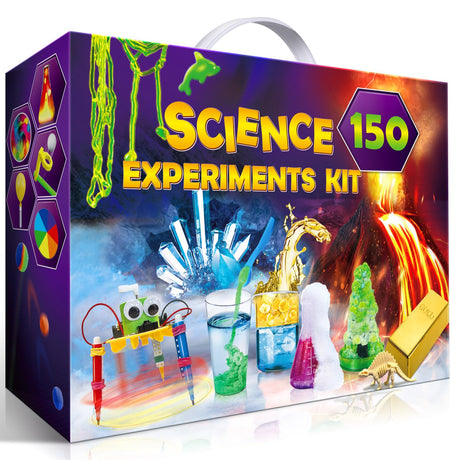 UNGLINGA 150 Experiments Science Kits for Kids, S.T.E.M Educational Project Toys for Boys Girls Birthday Gifts Ideas, Volcano, Chemistry Lab Tools Scientist Set UNGLINGA