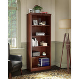 Timeless Arlington Tall 5 Shelf Bookcase in Harvest Cherry by Kathy Ireland Home Bush Business Furniture